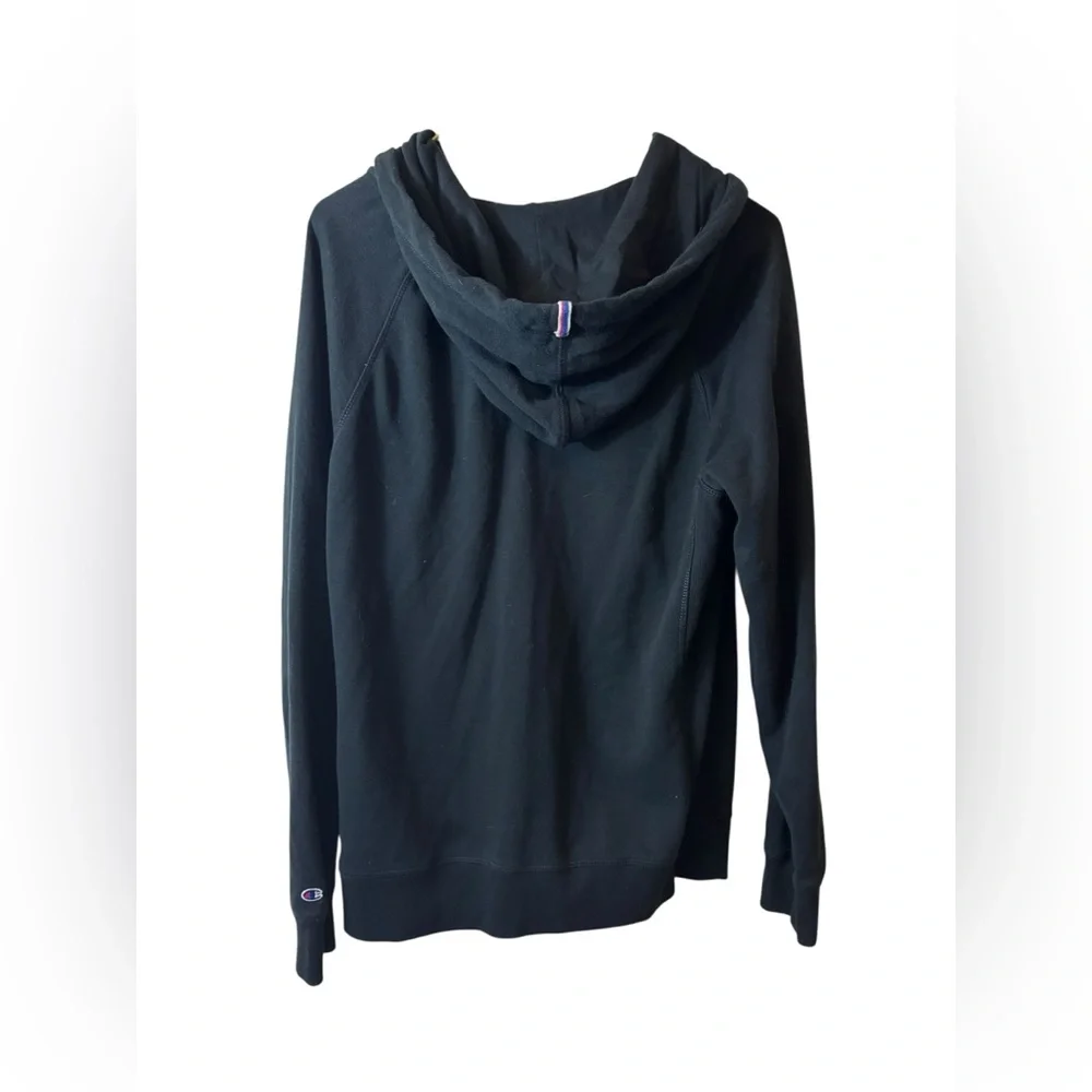 CHAMPION | full zip jacket hooded sweatshirt large black